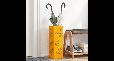 Paraplu Standaard Mosterdgeel 15,5 x 15,5 x 49 cm Metaal