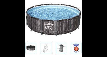 Zwembadset Steel Pro MAX rond 427x107 cm