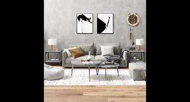 Bijzettafels 2 st 40x40x40 cm bewerkt hout grijs sonoma eiken