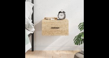 Nachtkastje wandgemonteerd 35x35x20 cm sonoma eikenkleurig