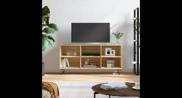 Tv-meubel 103,5x30x50 cm bewerkt hout sonoma eikenkleurig