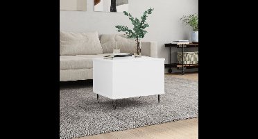 Salontafel 60x44,5x45 cm bewerkt hout wit