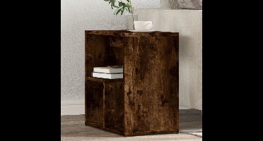 Bijzettafels 2 st 50x30x50 cm bewerkt hout gerookt eikenkleurig