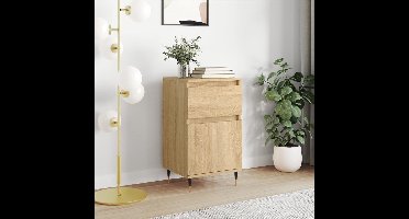 Dressoir 40x35x70 cm bewerkt hout sonoma eikenkleurig