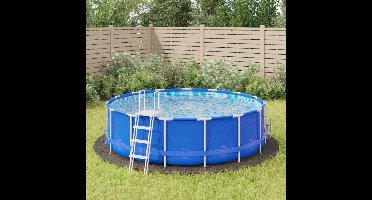 ZwembadgrondzeilØ428 cm polyester geotextiel lichtgrijs