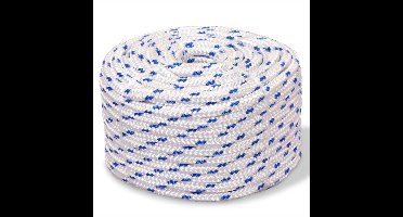 Boot touw 8 mm 100 m polypropyleen wit