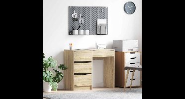 Bureau met lade Sonoma Eiken 90 x 37,5 x 75 cm Bewerkt hout