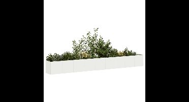 Plantenbak 360x40x40 cm koudgewalst staal wit