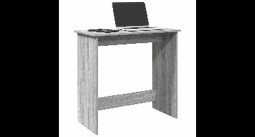 Bureau 80x40x75 cm bewerkt hout grijs sonoma eikenkleurig
