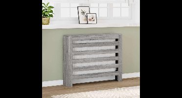 Radiatorombouw 104x20x82 cm bewerkt hout grijs sonoma eiken