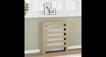 Radiatorombouw 78x20x82 cm bewerkt hout sonoma eikenkleurig