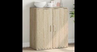 Dressoir 60x31x70 cm bewerkt hout sonoma eikenkleurig