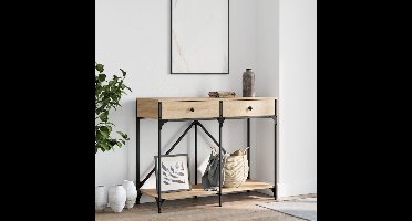 Wandtafel 100x39x78,5 cm bewerkt hout sonoma eikenkleurig