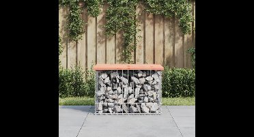 Tuinbank schanskorfontwerp 63x44x42 cm massief douglashout
