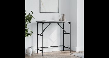 Wandtafel 75x32x75 cm bewerkt hout grijs sonoma eikenkleurig