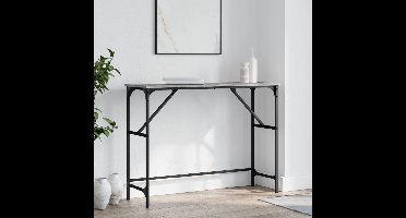 Wandtafel 100x32x75 cm bewerkt hout grijs sonoma eikenkleurig