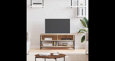 Tv-meubel Sonoma eiken 100x35x45 cm bewerkt hout