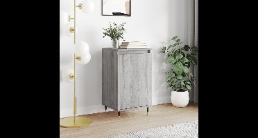 Dressoir 40x35x70 cm bewerkt hout grijs sonoma