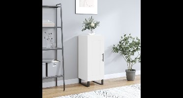 Dressoir 34,5x34x90 cm bewerkt hout wit