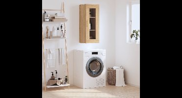 Bovenkast 34,5x34x90 cm sonoma eikenkleurig