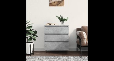 Dressoir 60x35x70 cm bewerkt hout betongrijs