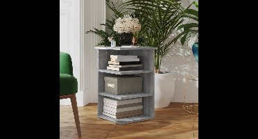 Bijzetkast 35x35x55 cm bewerkt hout grijs sonoma eikenkleurig