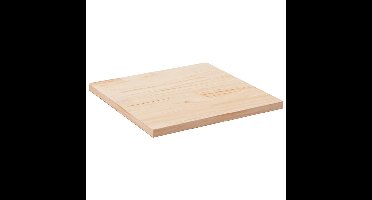 Tafelblad 80x80x2,5 cm massief grenenhout vierkant