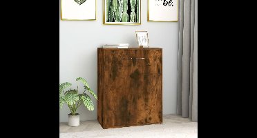 Dressoir 60x30x75 cm bewerkt hout gerookt eikenkleurig