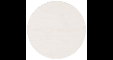 TafelbladØ30x2,5 cm massief grenenhout wit