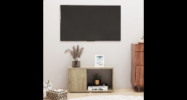 Tv-meubel 60x24x32 cm bewerkt hout sonoma eikenkleurig