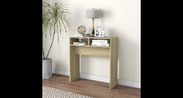 Wandtafel 78x30x80 cm bewerkt out sonoma eikenkleurig