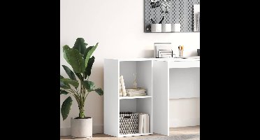 Boekenkast 40x30x76,5 cm bewerkt hout wit