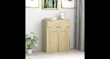 Dressoir 60x30x75 cm bewerkt hout sonoma eikenkleurig