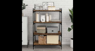 Boekenplank Bord 4 pcs Bruin 80 x 40 x 1,5 cm Bewerkt hout