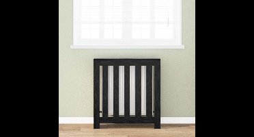 Radiatorafdekking Zwart Eiken 78 x 20 x 82 cm Bewerkt hout