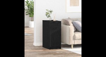 Kantoor kast Zwart Eiken 33 x 50 x 75 cm Bewerkt hout