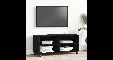 TV-kast Zwart 90 x 35 x 40,5 cm Bewerkt hout