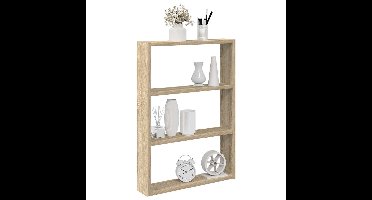 Wandschap 43x9x60 cm bewerkt hout sonoma eikenkleurig