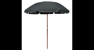 Parasol met stalen paal 240 cm antracietkleurig