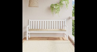 Tuinbankkussen 180x50x3 cm oxford stof beige