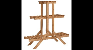 Plantenstandaard 83x25x83 cm vurenhout