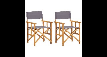 Regisseursstoelen 2 st massief acaciahout