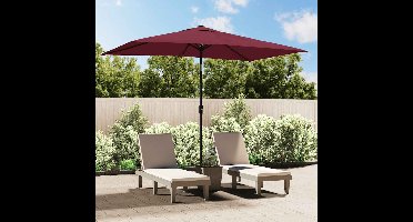 Parasol met metalen paal 300x200 cm bordeauxrood