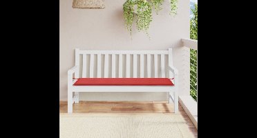 Tuinbankkussen 150x50x3 cm oxford stof rood