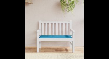 Tuinbankkussen 100x50x3 cm oxford stof blauw