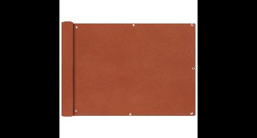 Balkonscherm Oxford textiel 75x600 cm terracotta