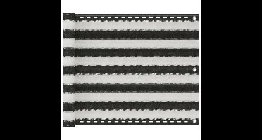 Balkonscherm HDPE 75x600 cm antraciet en wit