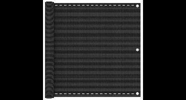 Balkonscherm 90x600 cm HDPE antracietkleurig