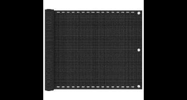 Balkonscherm HDPE 75x600 cm antraciet