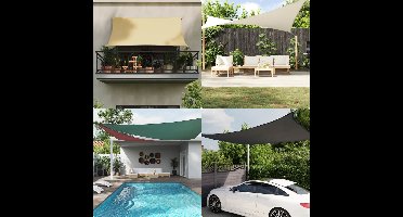 Zonnescherm driehoekig 3,6x3,6x3,6 m oxford stof